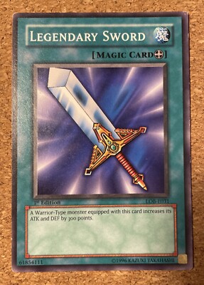 Legendary Sword LOB-E031 Common 1st Edition Short Print (Magic) YuGiOh-image