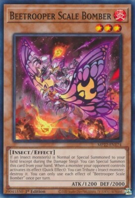 1x Beetrooper Scale Bomber - 1st  NM Eng YuGiOh - 2022 Mega Tin - Pharoah's Gods-image