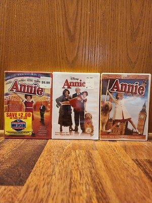 Annie Special Anniversary Edition (2003), The Musical, & Disney Remake Lot New -image