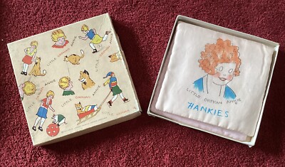 Vintage 1930's Boxed Little Orphan Annie Hankies Keeper-image
