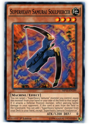Yugioh! LP Superheavy Samurai Soulpiercer - MP15-EN199 - Common - 1st Edition Li-image