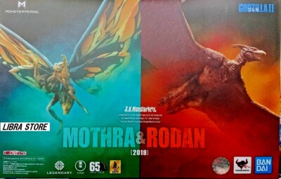 RARE S.H.MonsterArts Mothra & Rodan 2019 Figure Bandai Premium from JAPAN-image