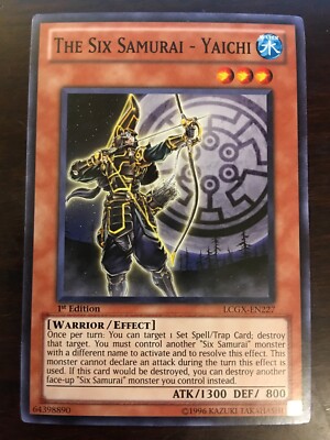 The Six Samurai - Yaichi LCGX-EN227 YuGiOh! 1st Ed Legendary Collection 2 NM x1-image