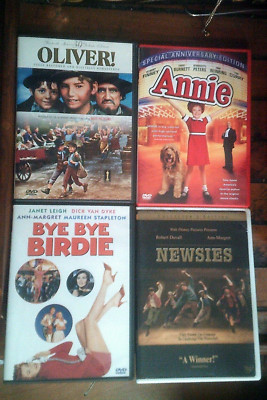 Oliver / Annie / Bye Bye Birdie / Newsies (4-Film DVD Musicals) NrPerfect-image