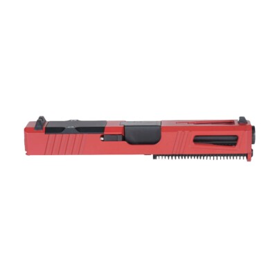 9mm Complete RMR Cut Assembled Pistol Slide for Glock 19 G19 Gen 1-3 Crimson Red-image