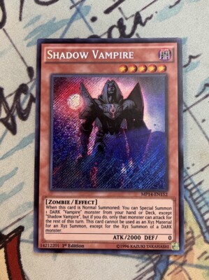 Yugioh! Shadow Vampire MP14-EN152 Secret Rare 1st Edition Near Mint-image