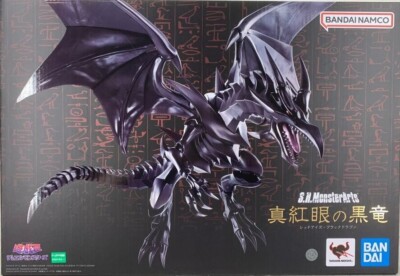 NEW Bandai S.H.MonsterArts Red Eyes Black Dragon Yu-Gi-Oh! Acton Figure Japan-image
