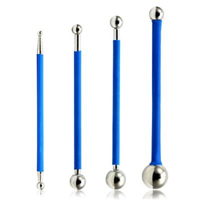 Caulking Tool Metal Ball 4 Pcs Polymer Clay Tool Kit Grout Finisher For Tile Gro-image