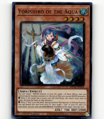 Yugioh Yorishiro of the Aqua 25th Anniv. Tin: Dueling Heroes Mega Pack-image