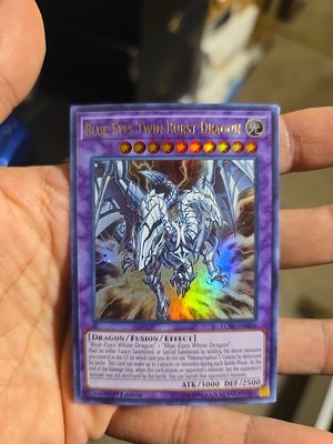 Blue-Eyes Twin Burst Dragon Ultra Rare 1st Edition LCKC-EN058 Yugioh NM-image