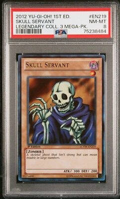 PSA 8 Skull Servant LCYW-EN219 1st Edition Legendary Collection Yugioh-image
