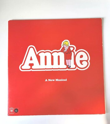 1977 Annie A New Musical Album Original Play Cast Vinyl Record LP 33 RPM CBS Vtg-image