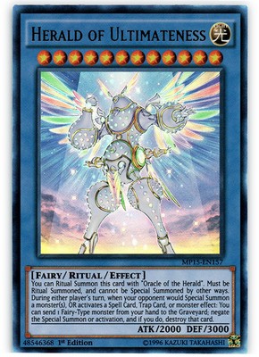 Herald of Ultimateness - MP15-EN157 - Ultra Rare - 1st Edition Near Mint 2015 Me-image