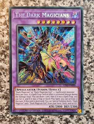 Yugioh The Dark Magicians LDS3-EN090 Secret Rare Limited Edition MINT-image
