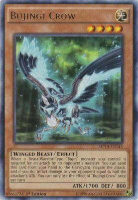Bujingi Crow - MP14-EN145 - Rare - 1st Edition x3 - Near Mint-image