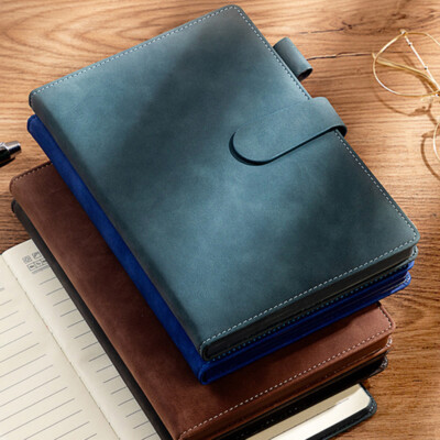 PU Leather Vintage Journal A5 Notebook Lined Paper Writing Diary 240 Pages-image