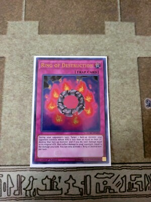 YUGIOH TCG RING OF DESTRUCTION LCKC-EN050 ULTRA 1ST EDITION -image