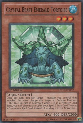 Crystal Beast Emerald Tortoise - LCGX-EN157 - Common - 1st Edition - Moderately -image