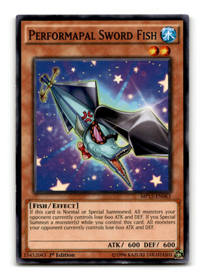 Performapal Sword Fish - MP15-EN063 1st Edition - YuGiOh-LP-image