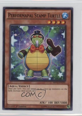 2015 Yu-Gi-Oh! Mega-Tins Mega Pack 1st Edition Performapal Stamp Turtle 0g4-image