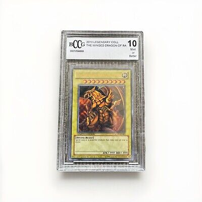 Yugioh 1996 The Winged Dragon Of Ra Rare Limited Ed. LC01-EN003 BCCG 10 Mint-image
