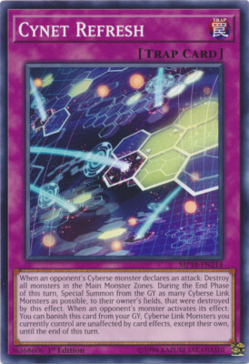 YGO-4x-Near Mint-Cynet Refresh - MP18-EN214 - Common - 1st Edition-2018 Mega-Tin-image
