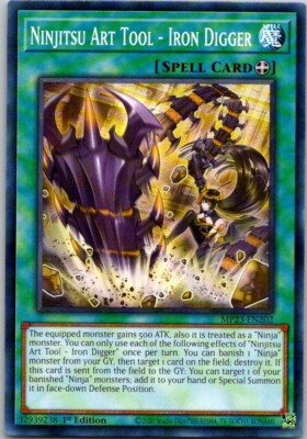 Yu-Gi-Oh Yugioh Ninjitsu Art Tool Iron Digger MP23-EN202 Mega Tin Dueling Heroes-image