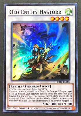 YUGIOH Old Entity Hastorr 2015 Mega-Tin CT12-EN005 Super Rare Limited LP-image