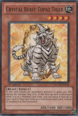 Crystal Beast Topaz Tiger - LCGX-EN158 - Common - Unlimited Edition - Lightly Pl-image