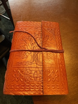 Pagan brown leather covered notebook-image