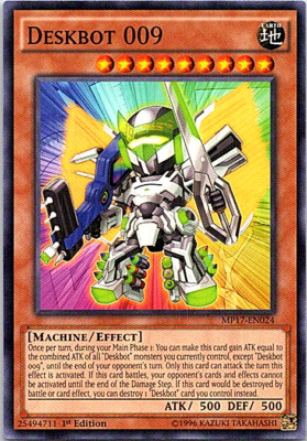 Deskbot 009 MP17-EN024 Yu-Gi-Oh! Card Light Play 1st Edition-image