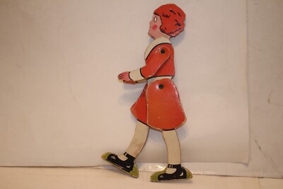ANTIQUE VINTAGE LITTLE ORPHAN ANNIE PAPER LITHO ARTICULATED TOY JOINTED FIGURES-image