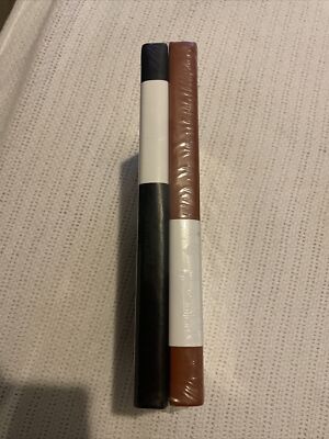 2 hardback journals ruled notebook 5.75 x 8.38” black & brown Leather Bound-image
