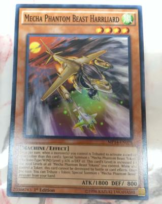Yugioh - Mecha Phantom Beast Harrliard MP14-EN078 1st Edition C - NM/M-image