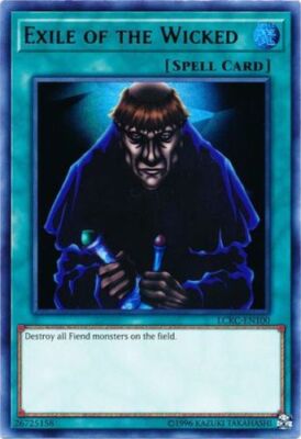 Yugioh! LP Exile of the Wicked - LCKC-EN100 - Ultra Rare - Unlimited Edition Lig-image