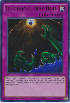 Floodgate Trap Hole - MP17-EN114 - Ultra Rare - 1st Edition x1 - Damaged-image