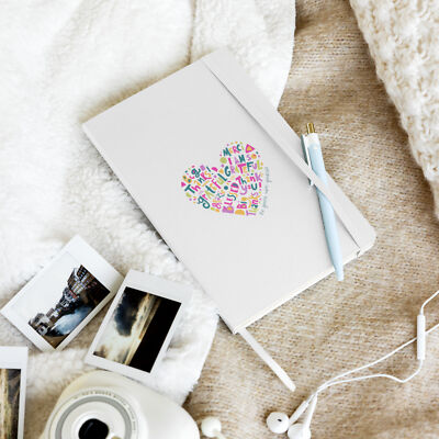 Gratitude Journal Hardcover bound notebook book Leather Diary with Lined Pages-image