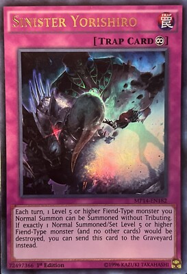 Sinister Yorishiro MP14-EN182 1st Edition Ultra Rare MP-image