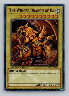 The Winged Dragon of Ra LC01-EN003 Ultra Rare Yugioh TCG Legendary Collection-image