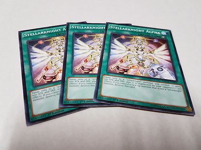 3x Yu-Gi-Oh 2015 Mega-Tin Mega Pack  #MP15-EN101 Stellarknight Alpha-image