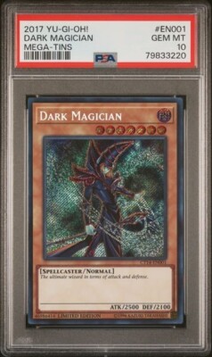 2017 Yugioh Dark Magician Mega-Tins Limited Edition CT14-EN001 PSA 10 GEM MINT-image