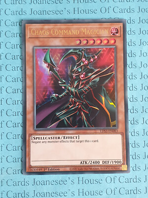 Chaos Command Magician LDS3-EN083 Ultra Rare Yu-Gi-Oh Card 1st Edition Gold New-image