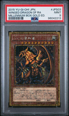 Yu-Gi-Oh! Yugioh PSA9 The Winged Dragon of Ra MB01-JPS03 2015-image