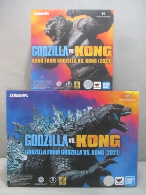 S.H. Monsterarts GODZILLA vs. KONG Complete Set of 2 Bandai 2021 Monsterverse-image