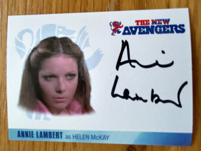 THE NEW AVENGERS TRADING CARD COLLECTION: AUTOGRAPH CARD: ANNIE LAMBERT AL2-image