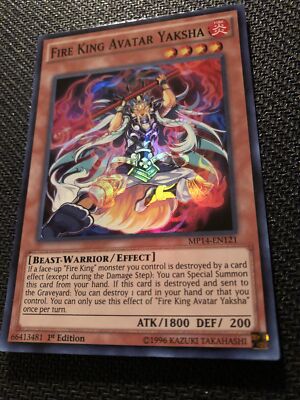Fire King Avatar Yaksha MP14-EN121 Holo Super Rare 2014 Mega-Tins Pack YuGiOh-image
