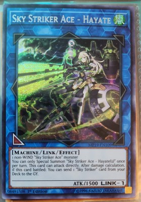 Sky Striker Ace - Hayate MP19-EN109 2019 Gold Sarcophagus Tin Mega Pack-image