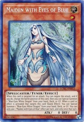 Yugioh! Maiden with Eyes of Blue - LCKC-EN012 - Secret Rare - Unlimited Edition -image