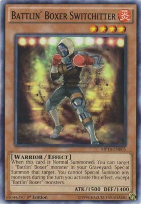 1x Battlin' Boxer Switchitter - MP14-EN005 - Common - 1st Edition MP14 - 2014 Me-image
