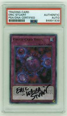 PSA Signed Eric Stuart Yu-Gi-Oh! Crush Card Virus LCKC-EN046-image